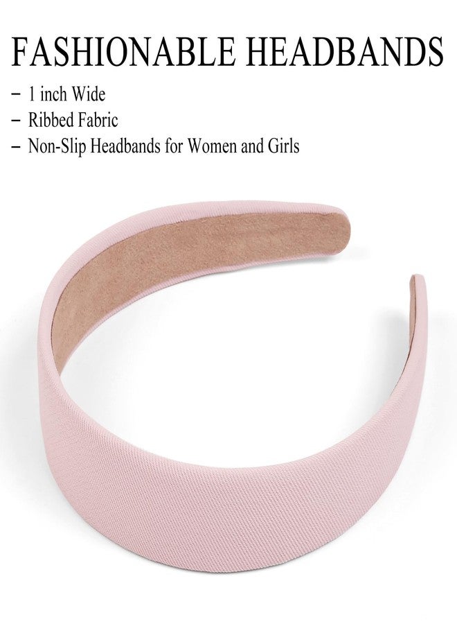 Huachi Headbands for Women Non Slip 1 inch Wide Cute Headbands for Girls, Trendy Head Bands Elastic Hair Bands Fashion Hair Accessories for Women 4PCS - Image 2